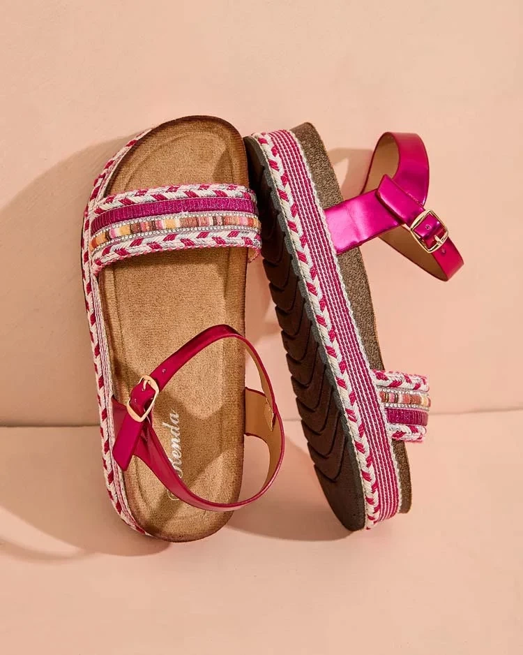 Resti Royalfashion Women's Embroidered Mussir Sandals