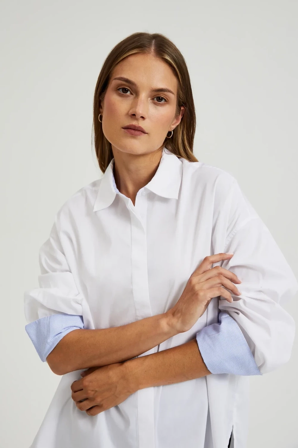 Marisse Women's Shirt L-Ko-4602 White