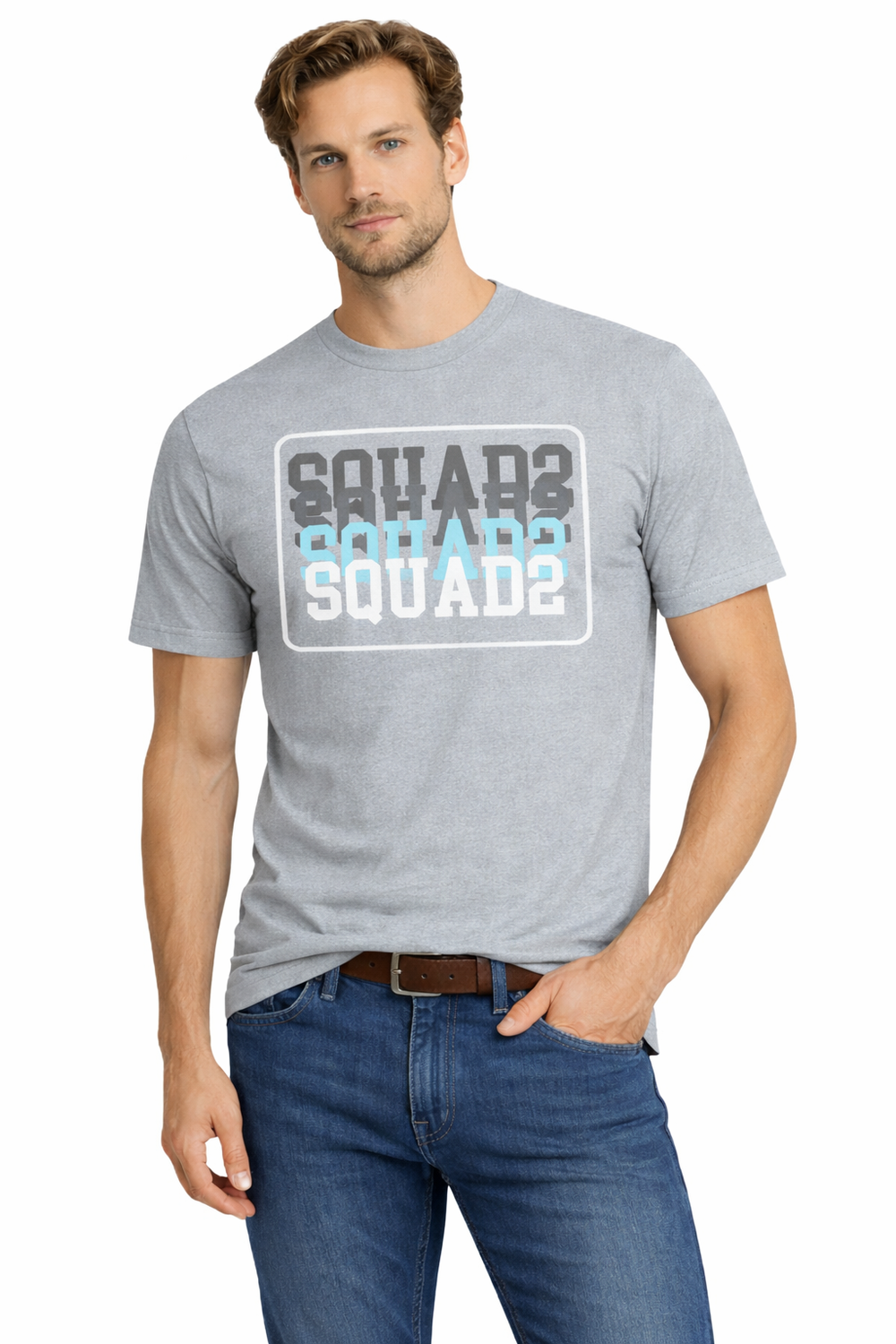 Мъжка тениска пуловер 3001 сив