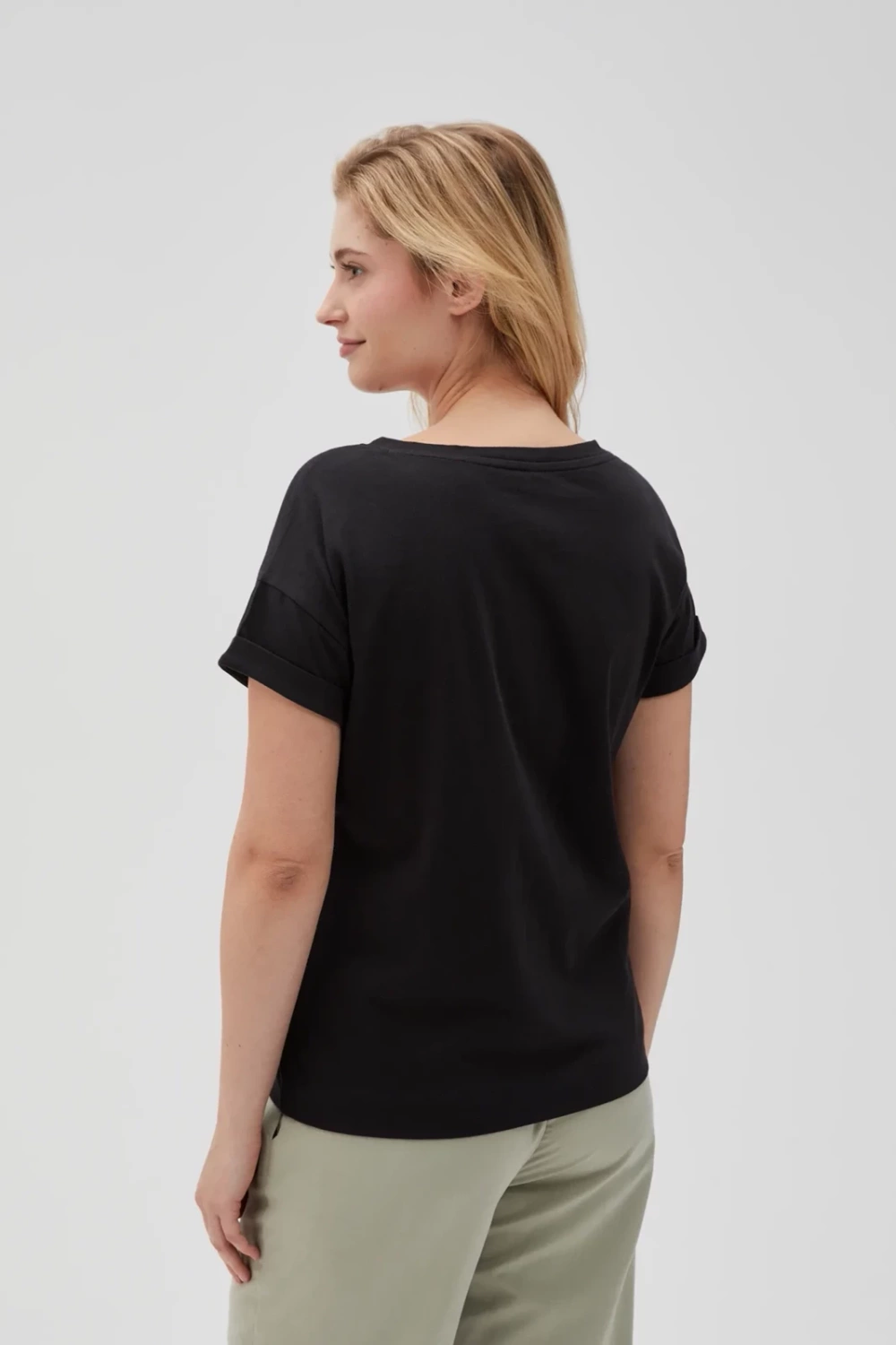 Marisse Women's T-Shirt L-Ts-4633 Black
