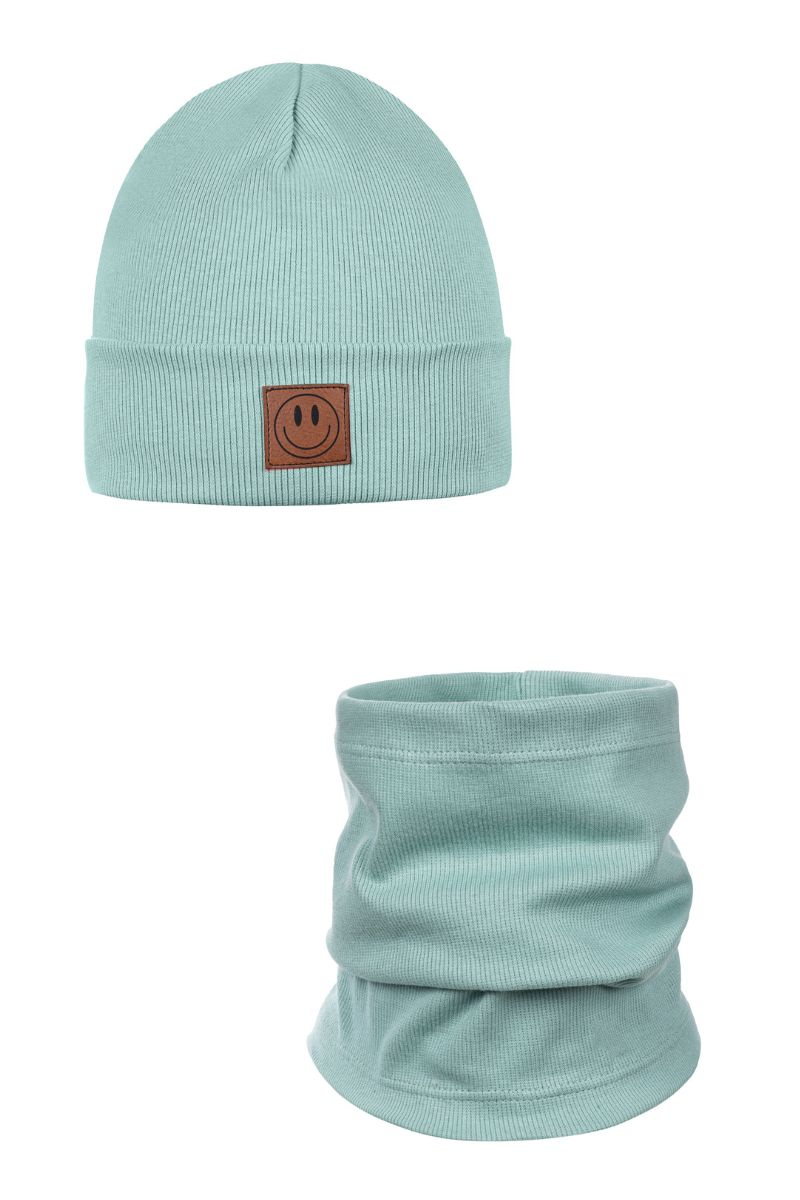 Detská súprava čiapky a nákrčníka SMILE
