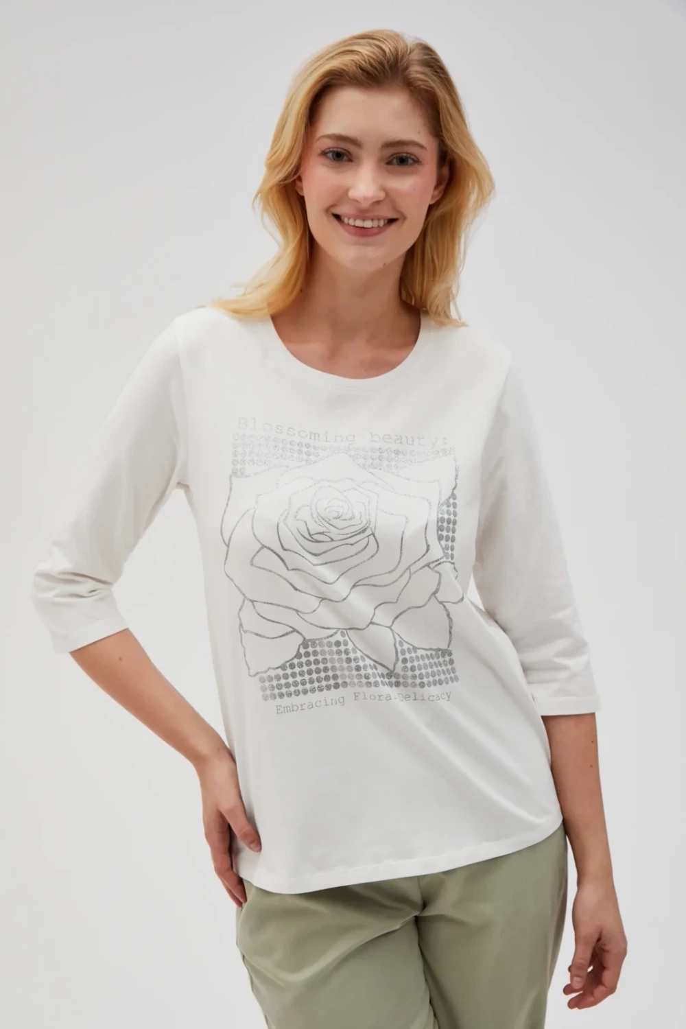 Marisse Women&#039;s Blouse L-Ts-4614 Off White