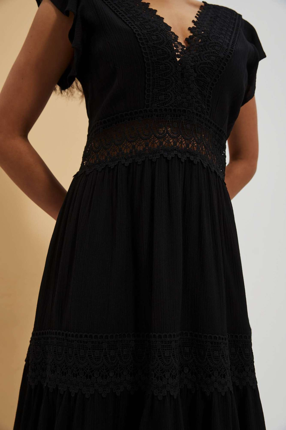 Marisse Women&#039;s Dress L-Su-4045 Black