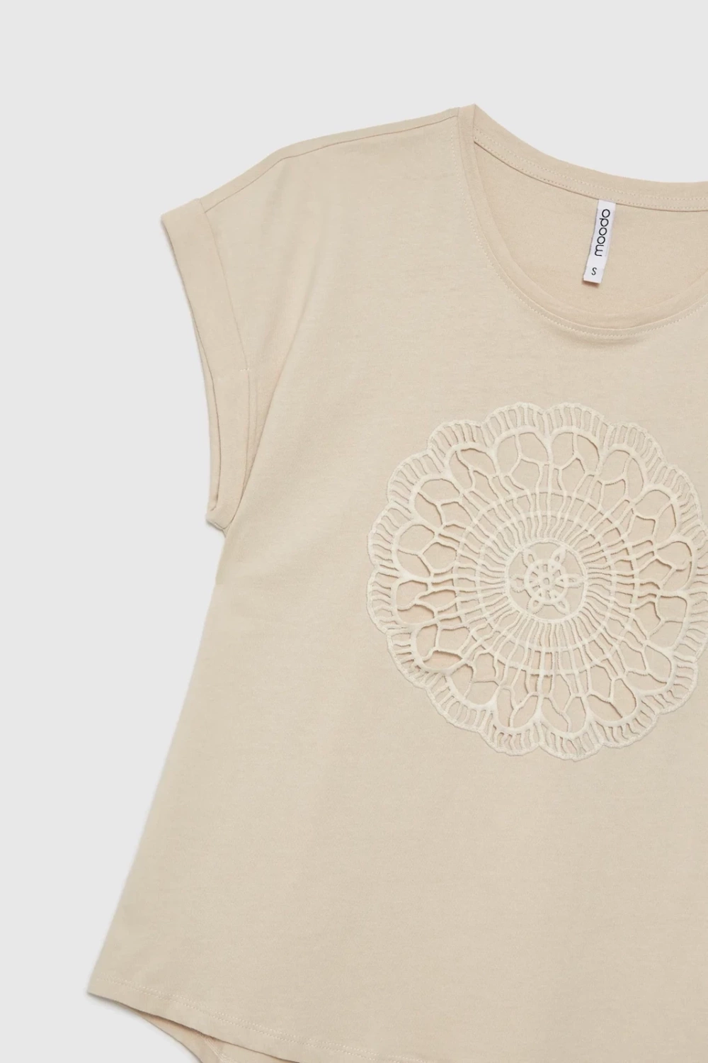 Marisse Women's T-Shirt L-Ts-4644 L.Beige