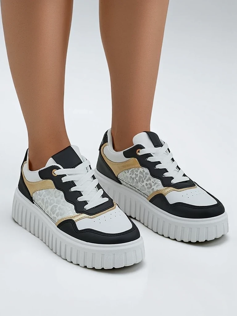 Resti Women's platform sports sneakers Panterr