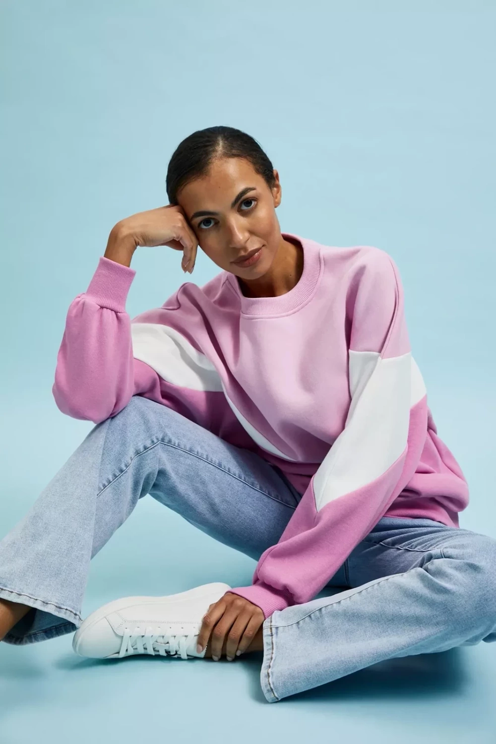 Marisse Women&#039;s Sweatshirt L-Bl-4320 Pink