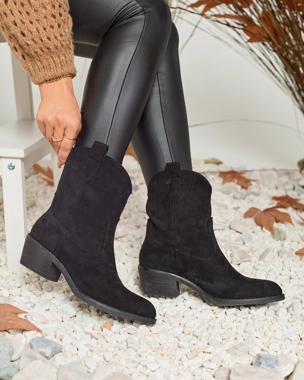 Resti Black women&#039;s insulated cowboy boots Bronco