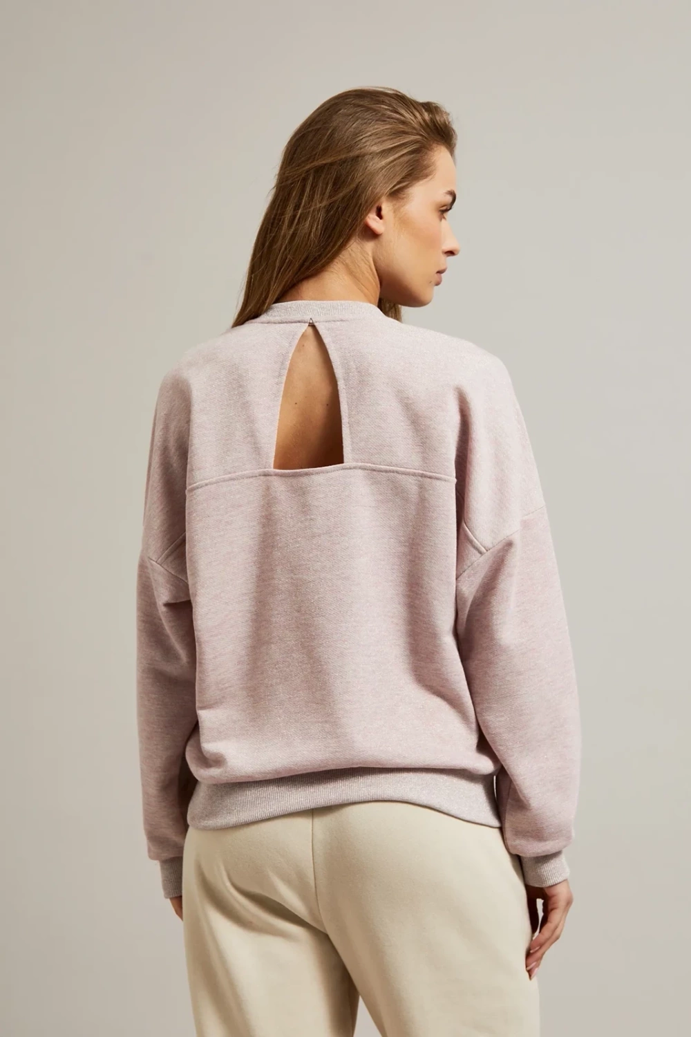 Marisse Women&#039;s Sweatshirt Z-Bl-4504 Pink Mel