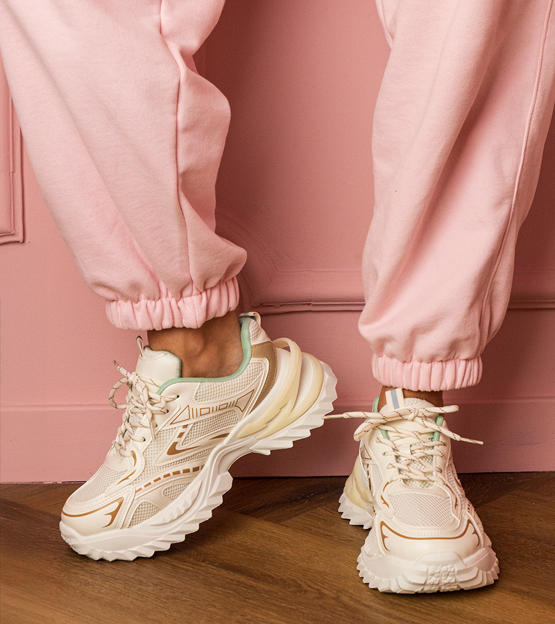 Gemre Adidași sport bej pe talpă groasă Lirana