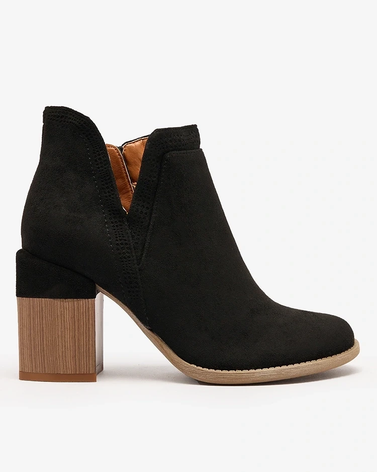 Resti Black Lemere square heeled boots