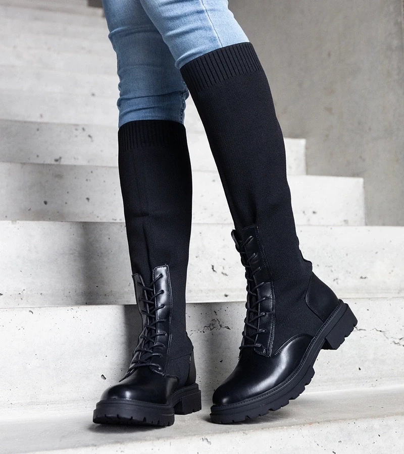 D/CEO Black insulated boots Castro