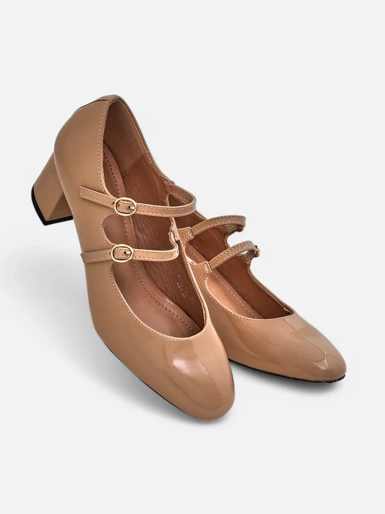 Resti Patent women&#039;s heeled pumps with straps Ovigs