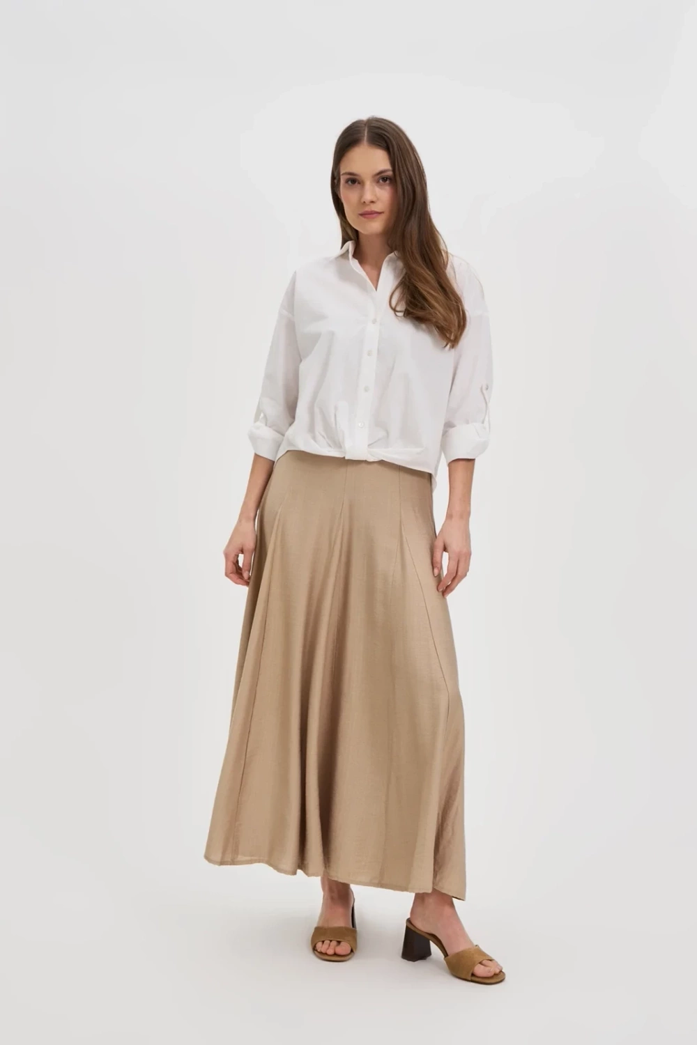 Marisse Women&#039;s Skirt L-Sc-4611 Beige