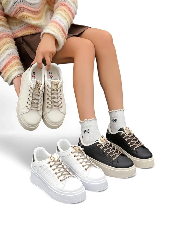 Resti Women's sporty sneakers with decorative laces Eone