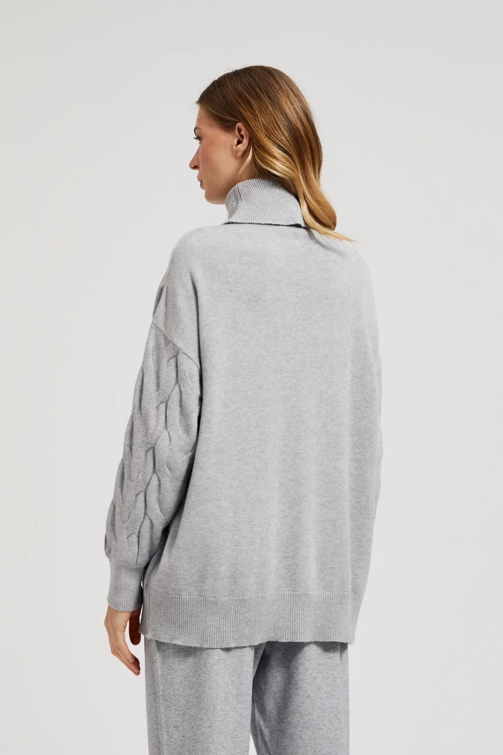 Marisse Women&#039;s Sweater Z-Sw-4564 Grey Mel