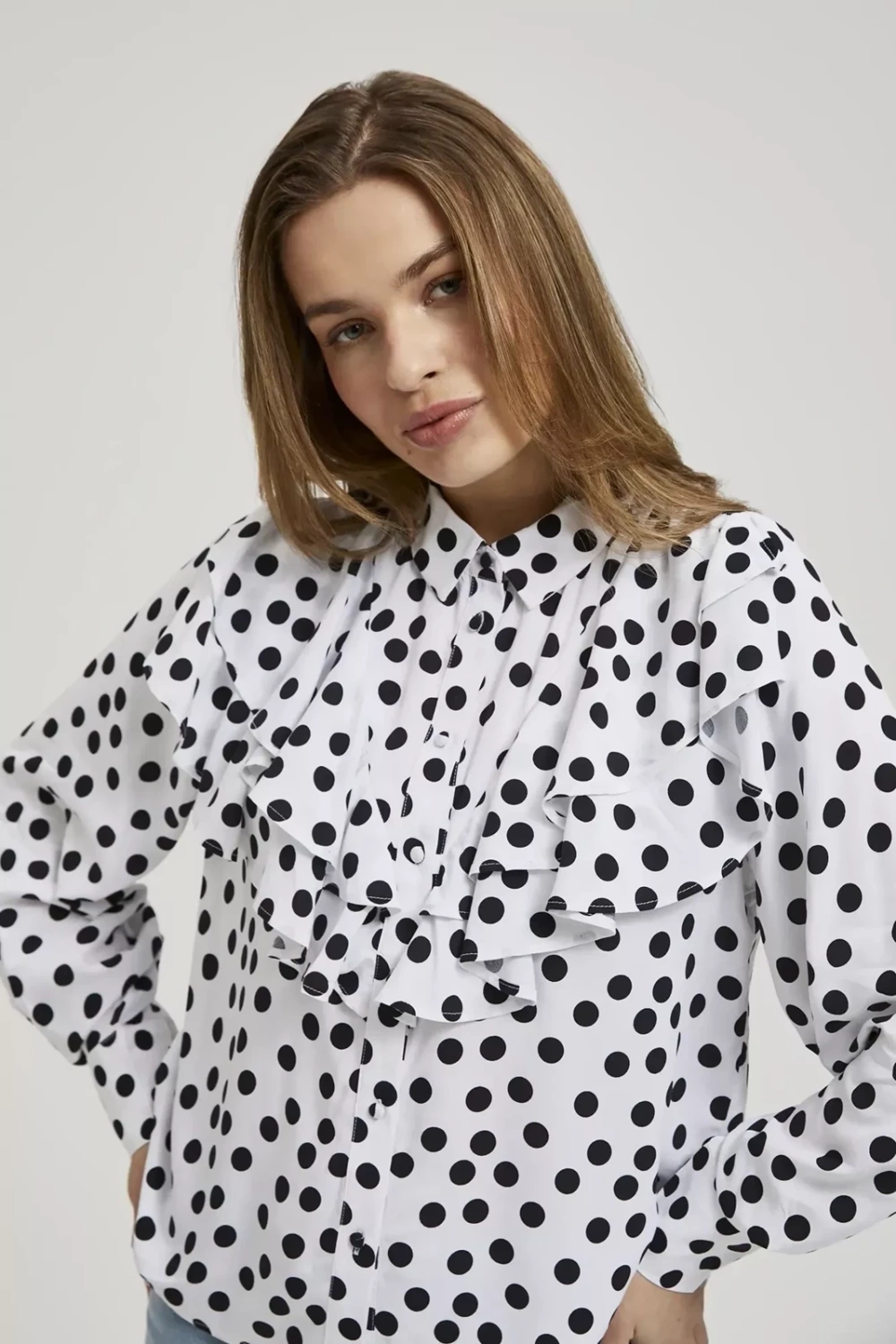 Marisse Women&#039;s Shirt L-Ko-4310 Black_White