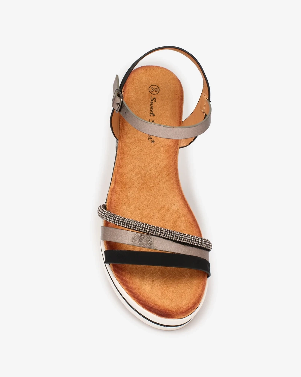 Resti Women&#039;s black wedge sandals Afocla