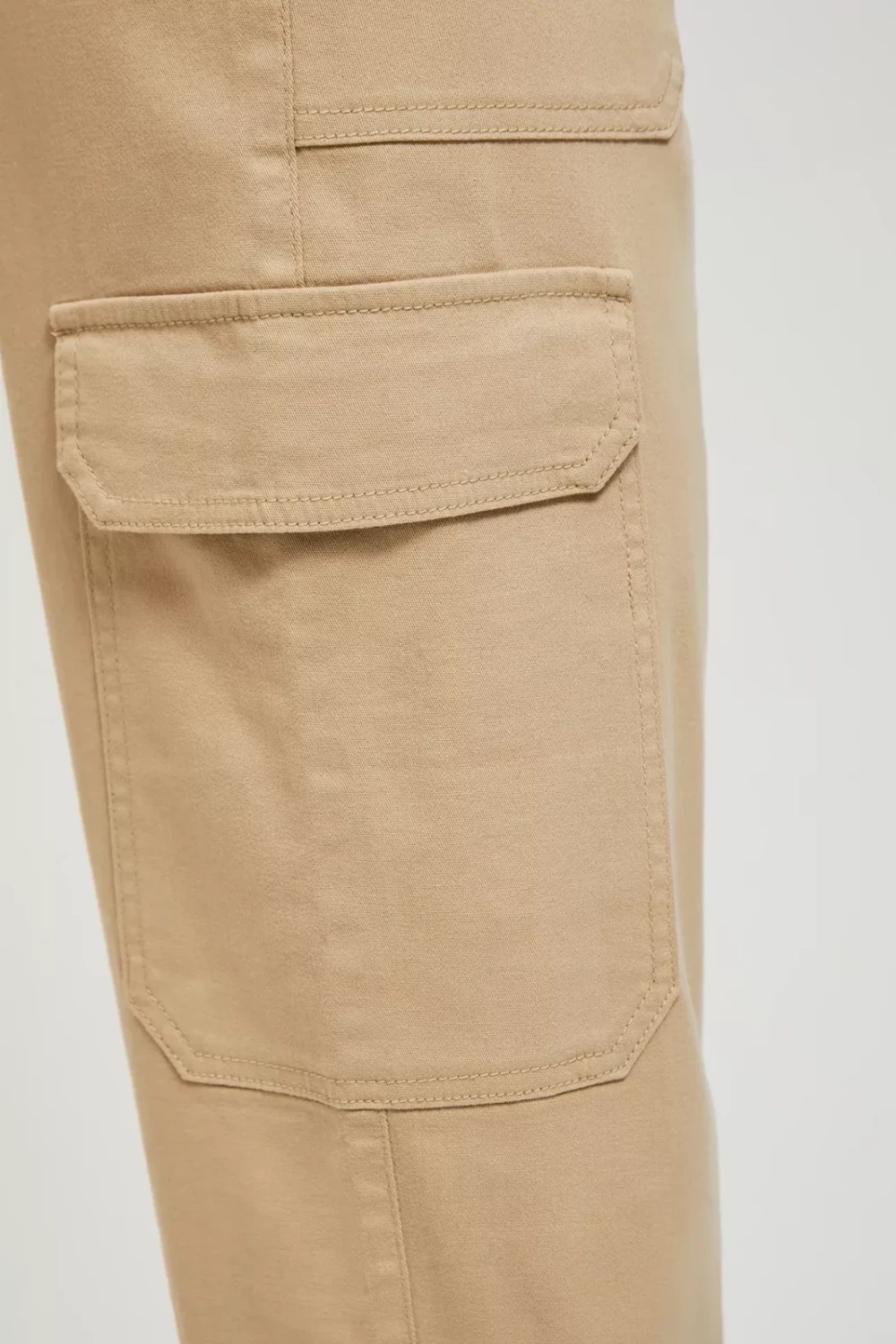Beige women's trousers