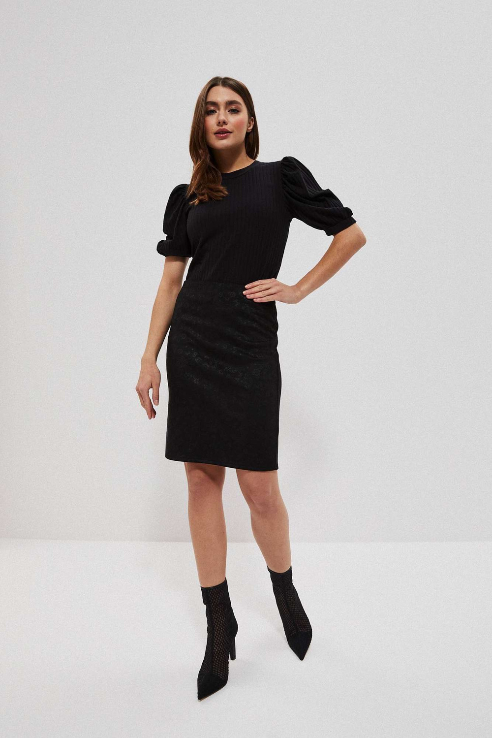 Marisse Pencil Skirt L-Sc-3705 Black