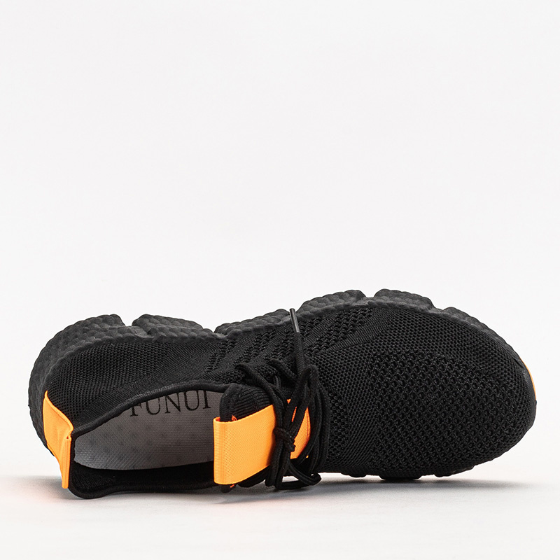 Resti Black and orange women&#039;s sports shoes Bommgi - Footwear