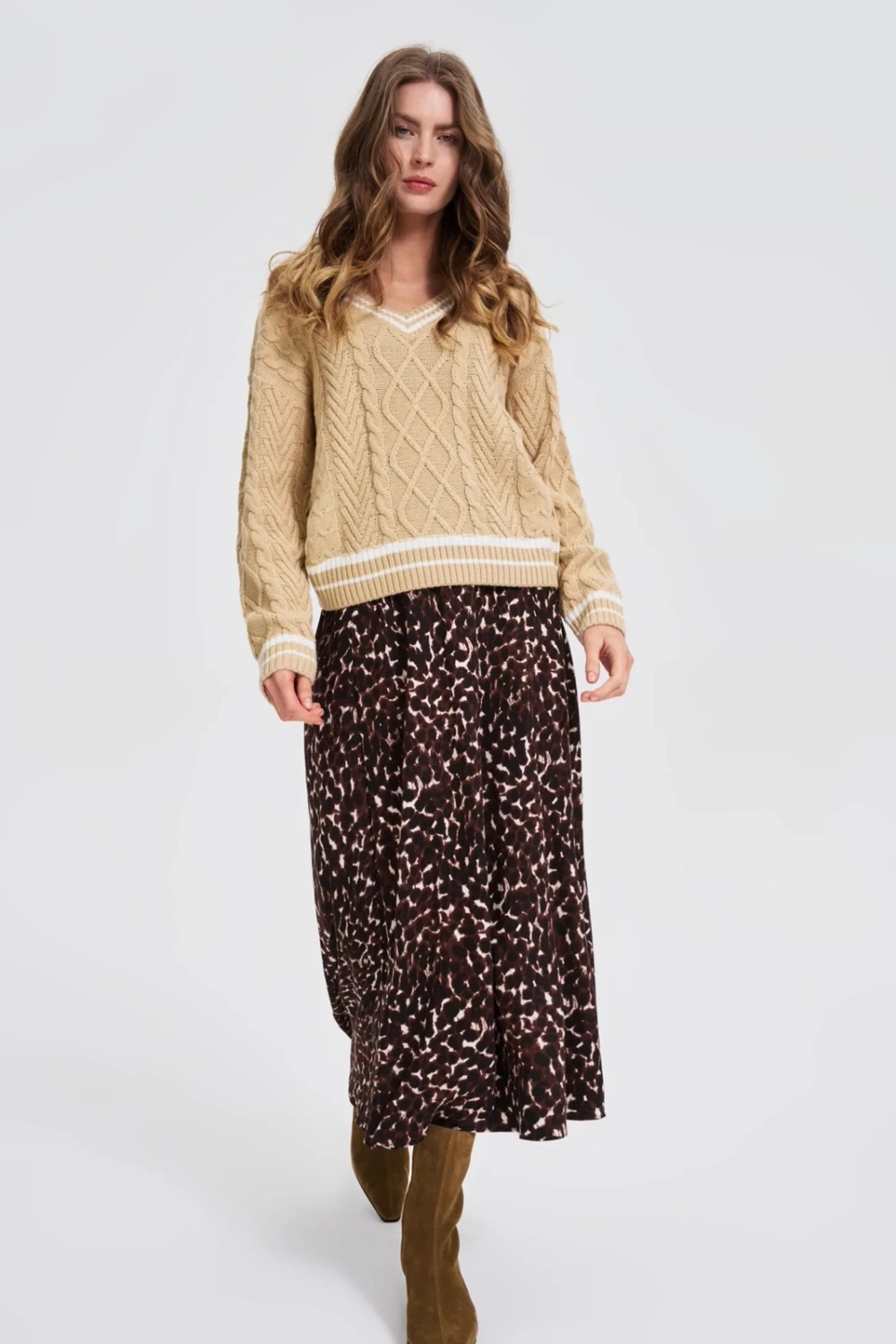 Marisse WOMEN'S SWEATER Z-SW-4828 BEIGE