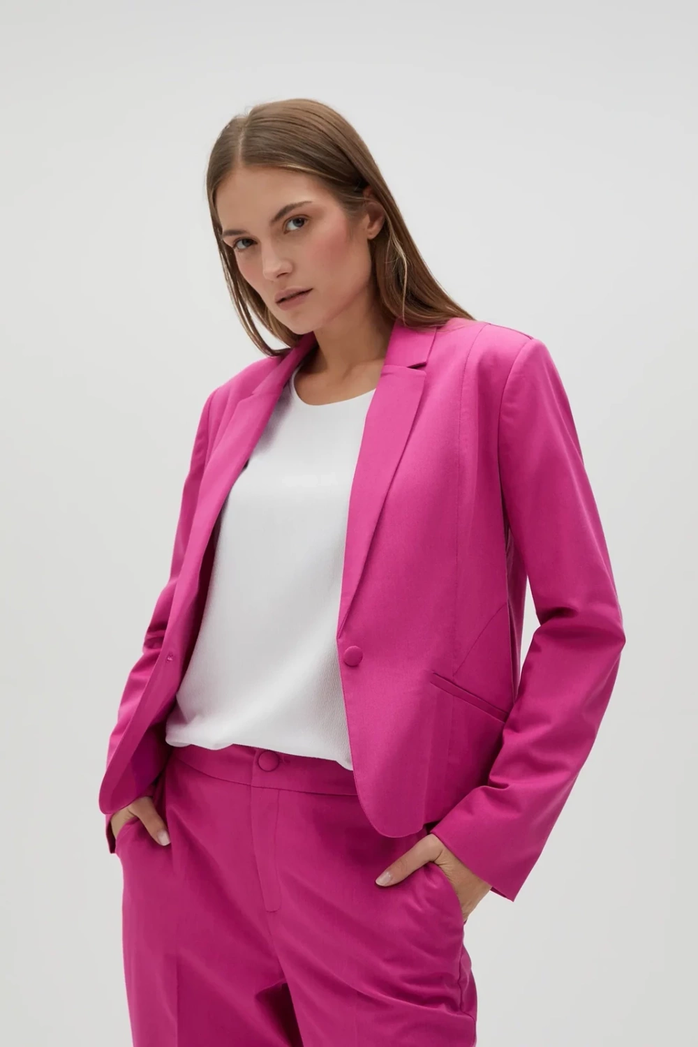 Marisse Women&#039;s Jacket L-Mr-4606 Fuchsia