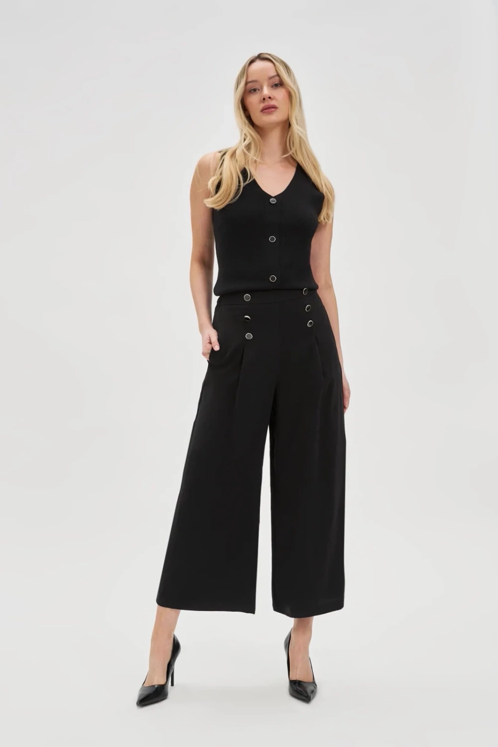 Marisse Women's Trousers L-Sp-4634 Black