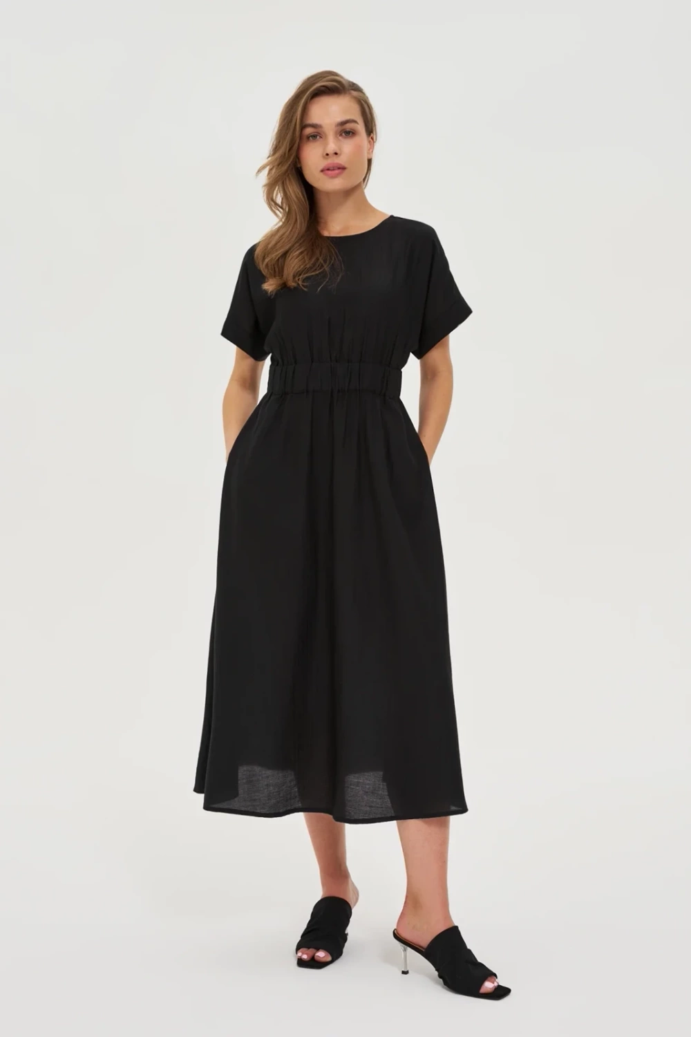 Marisse Black Viscose Dress