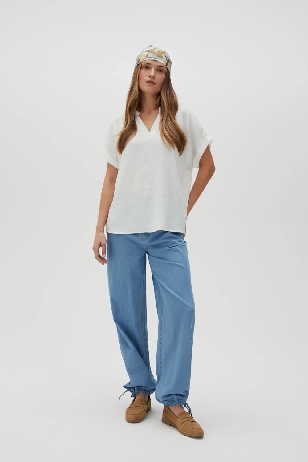 Marisse Women's Shirt L-Ko-4623 Off White