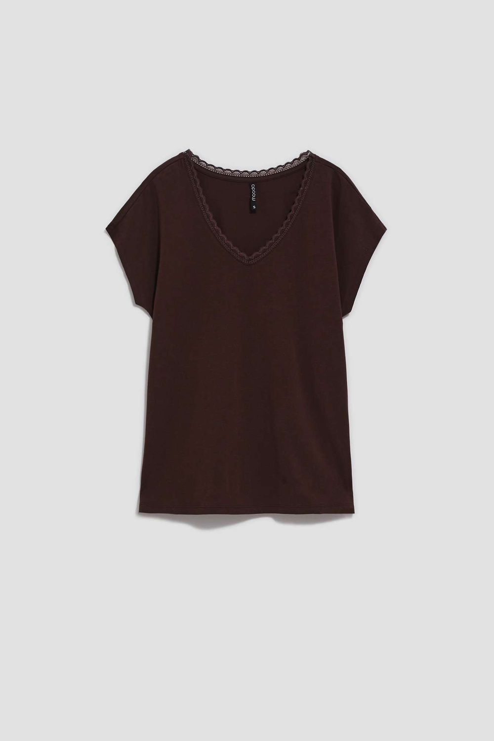Marisse Women's T-Shirt L-Ts-4032 D.Oak