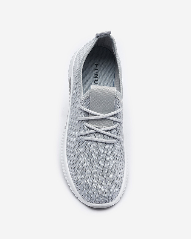 Resti Grey women's fabric sports shoes Vobbu- Footwear