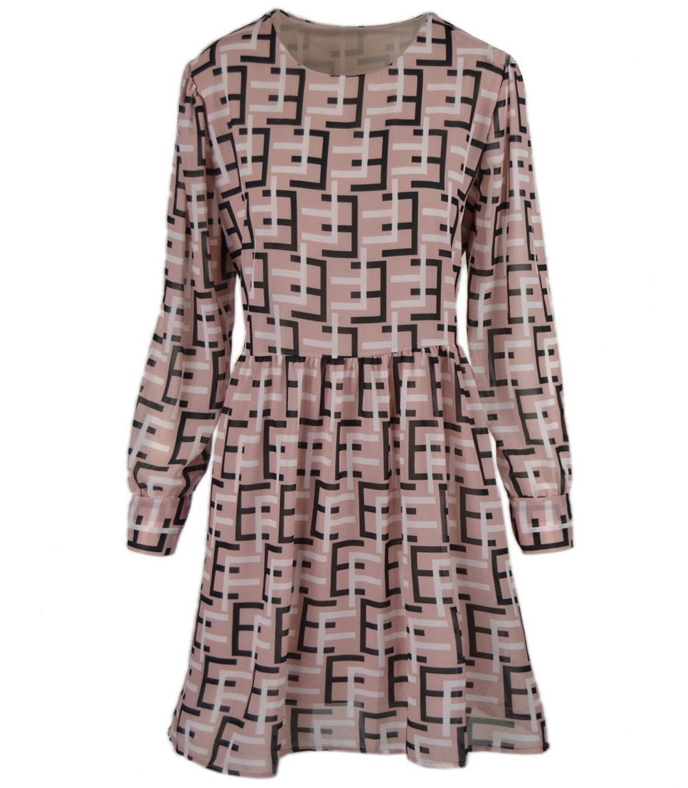 Pri Subtle dress with a geometric pattern