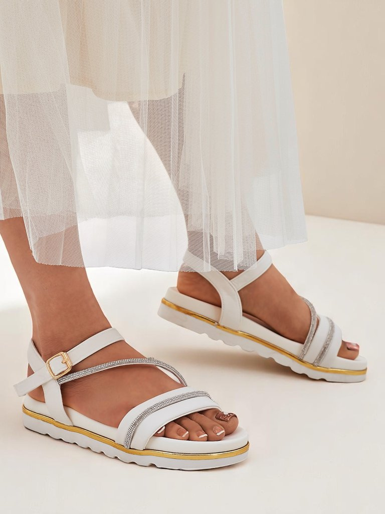Resti Royal Fashion Womens Rhinestone Wedge Sandals Magnol