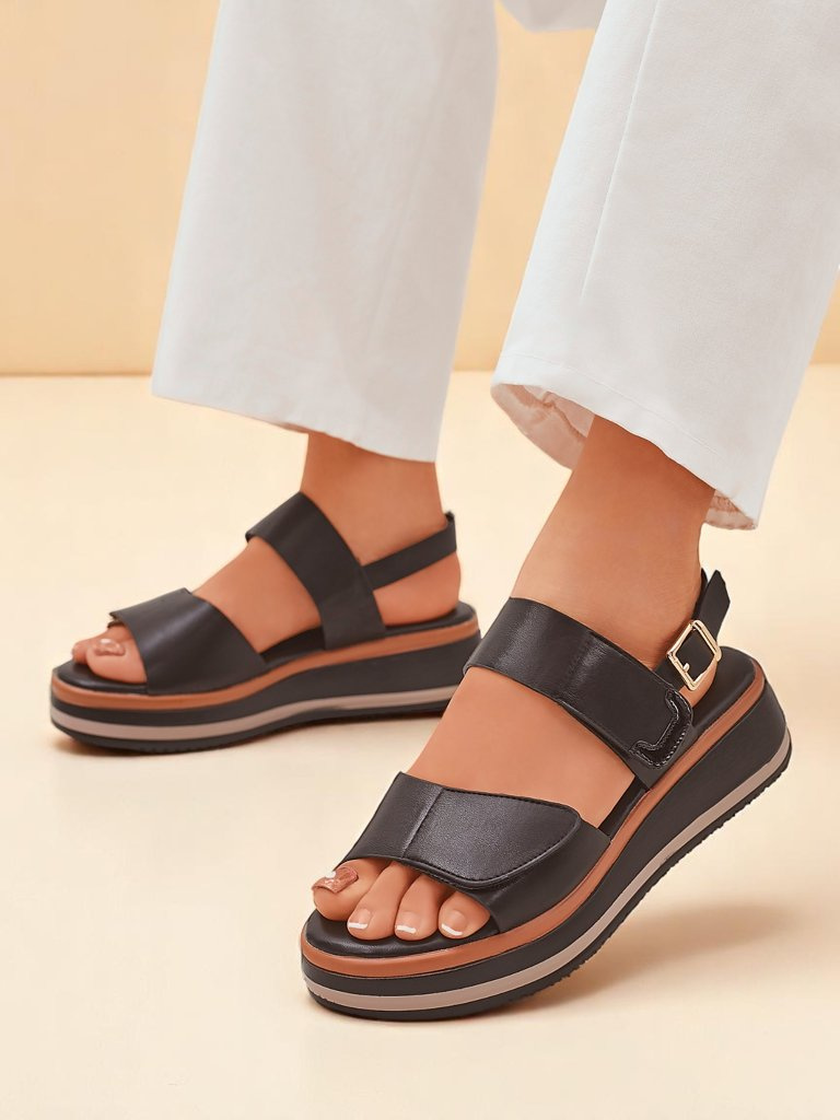 Resti Royal Fashion Women&#039;s Thick-Soled Tulip Sandals