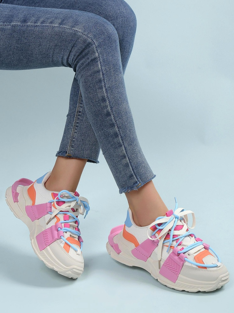 Resti Women's sports sneakers with rubber inserts Bubble