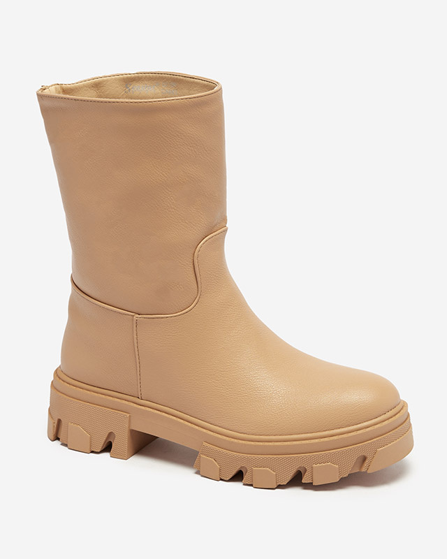 Resti Women&#039;s slip-on ankle boots with camel Mekira insulation - Footwear