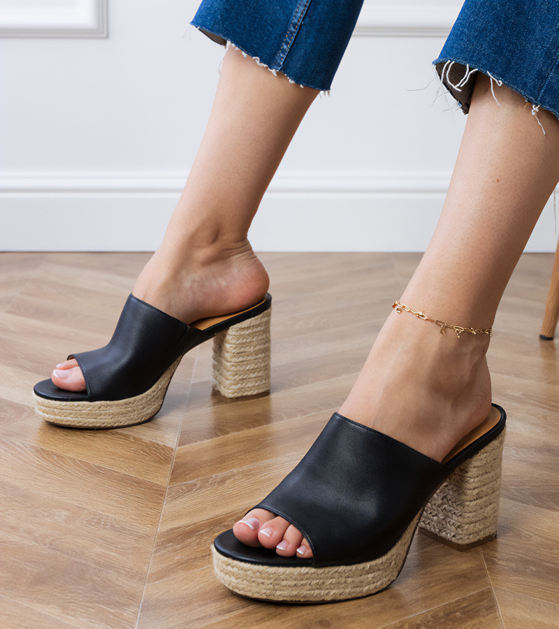D/CEO Black wedge espadrilles Grande