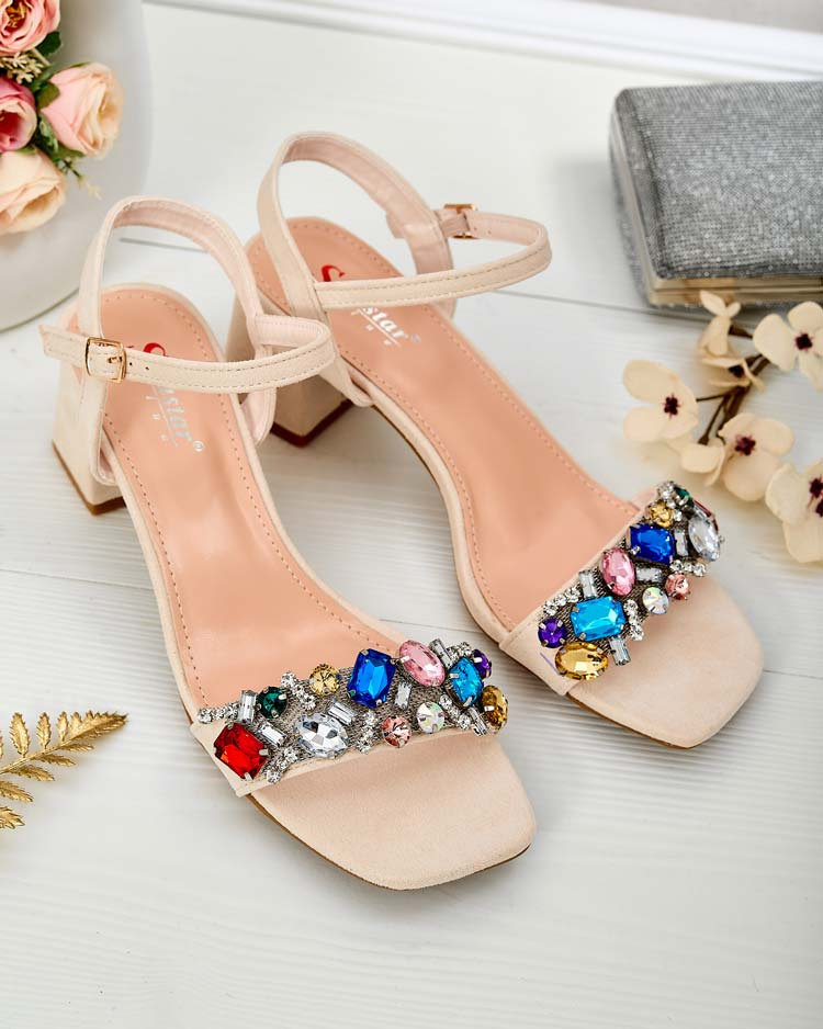Resti Women's Sandals on a post with crystals Osdar