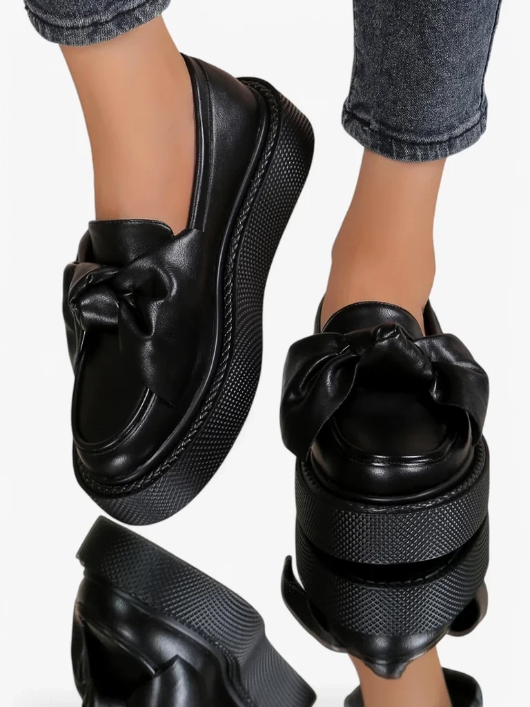 Resti Elegant women's moccasins with a bow Ortto