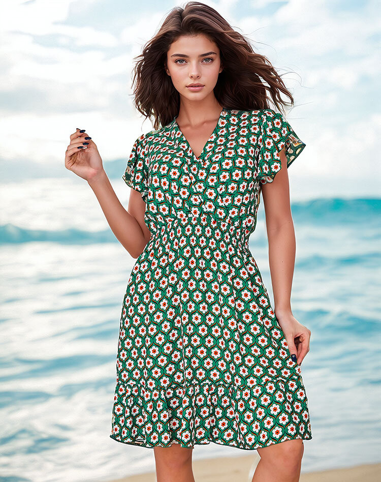 Resti Womens print mini dress
