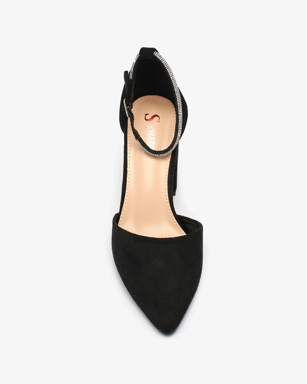 Resti Black women&#039;s pumps with zircons Britica