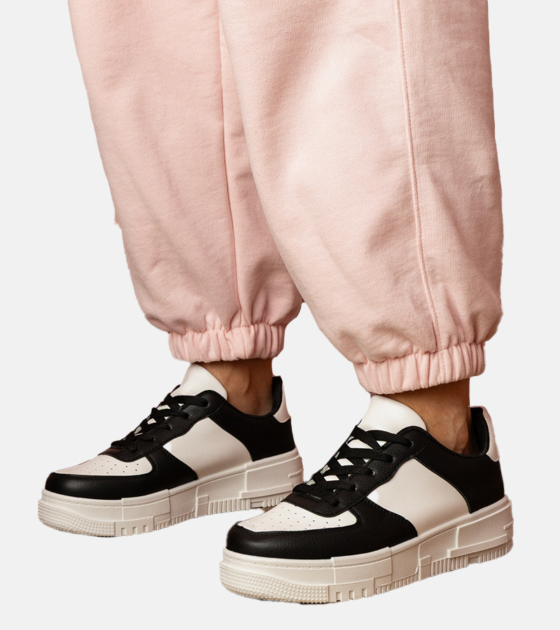 Gemre Adidași sport negri pe platformă Luneta