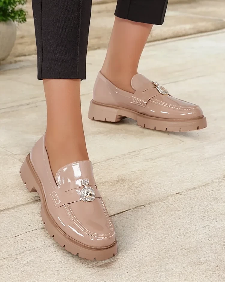 Resti Women&#039;s lacquered moccasins Bemies