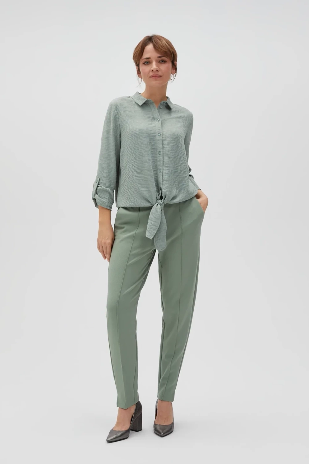 Marisse Women's Trousers L-Sp-4605 Olive