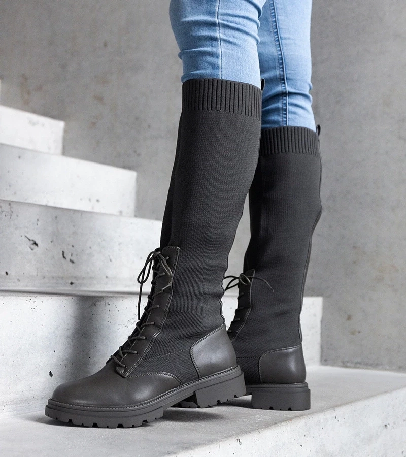 D/CEO Black insulated boots Castro