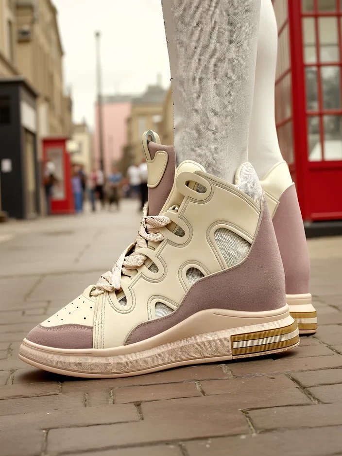Resti High sports shoes for women with a hidden wedge Oblaffi