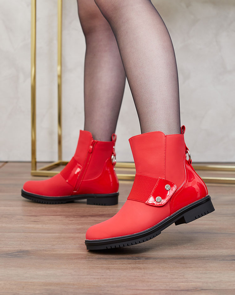 Resti Red matte women&#039;s boots Setipfa