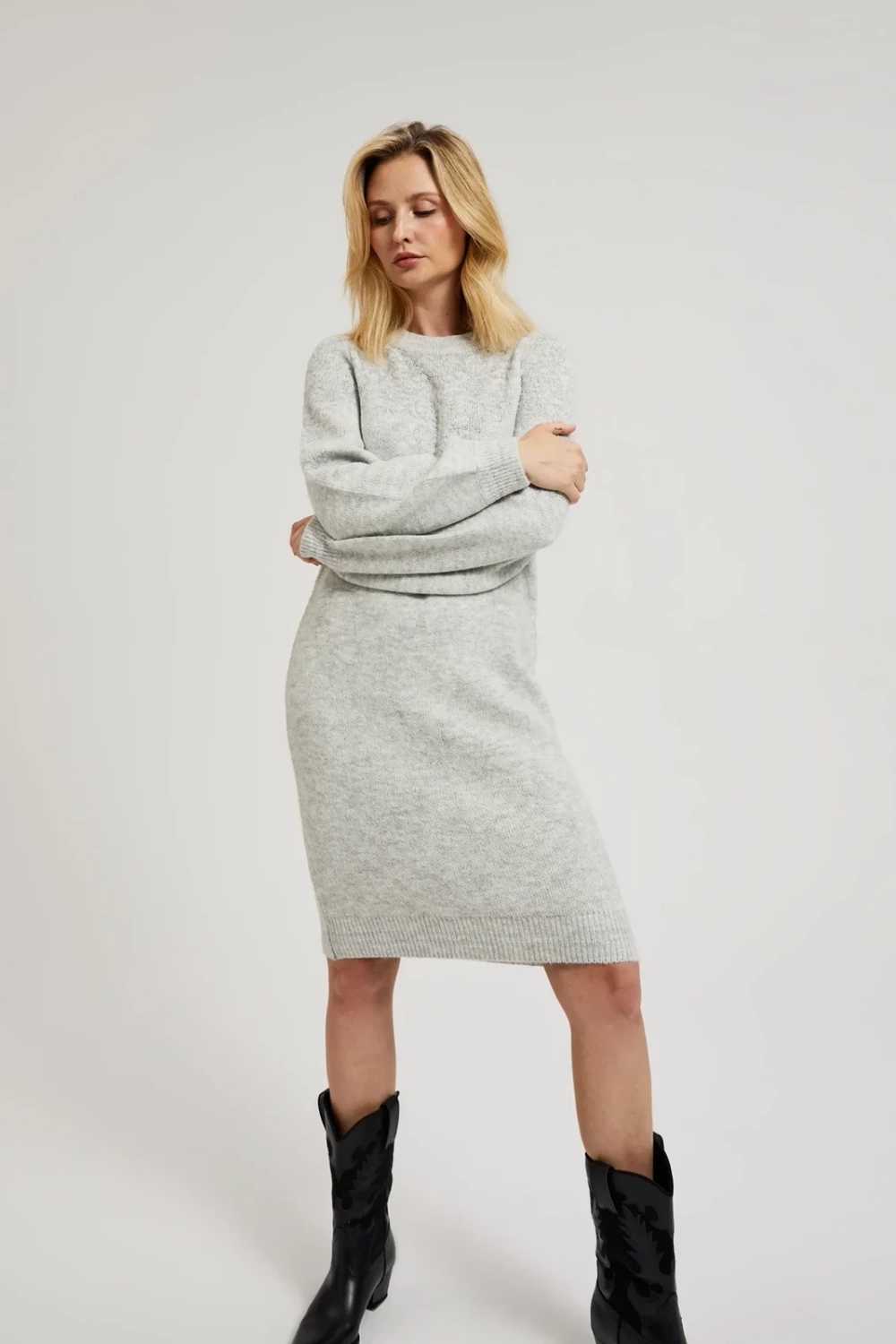 Marisse Womens Dress Z-Su-4522 Grey Mel