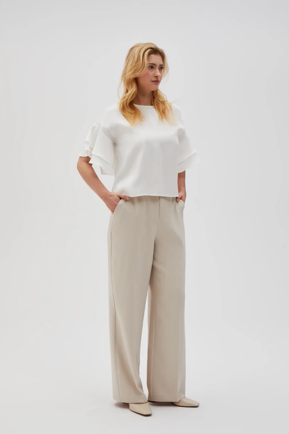 Marisse Women&#039;s Shirt L-Ko-4631 Off White