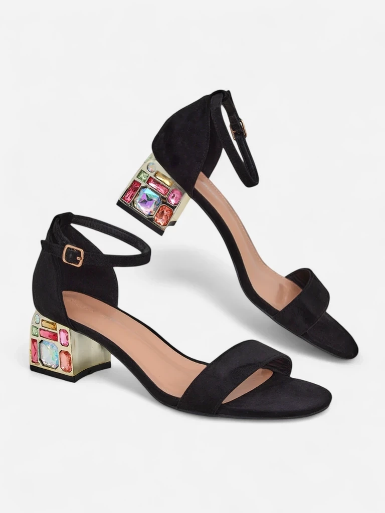 Resti Women&#039;s sandals with decorative heel Ballou